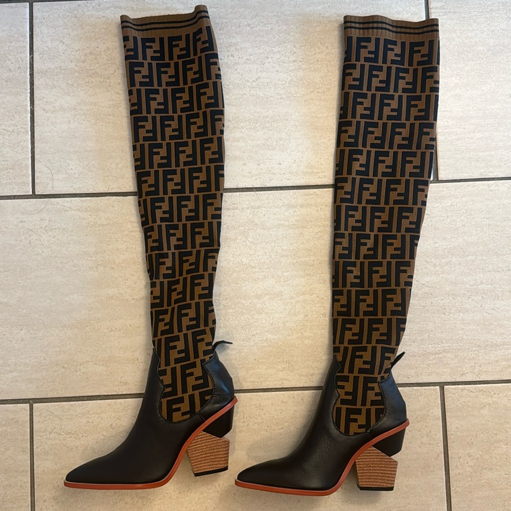 Fendi tall boots